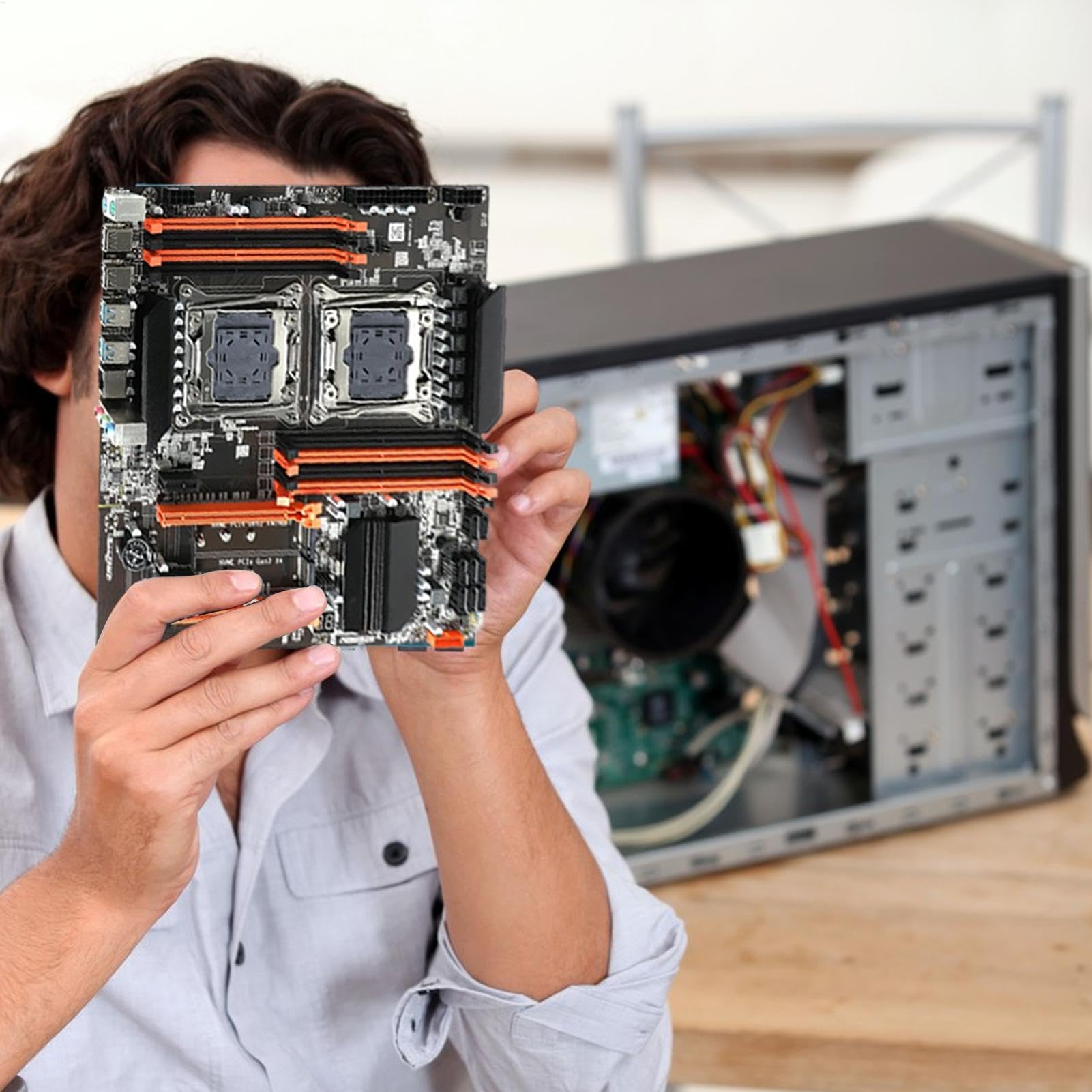 Placa Base CPU de computadora, Placa Base de Ordenador PC, Placa Base PC | de doble canal X99 CPU Placa base, Placa base PC DDR4 Placas base para ordenador