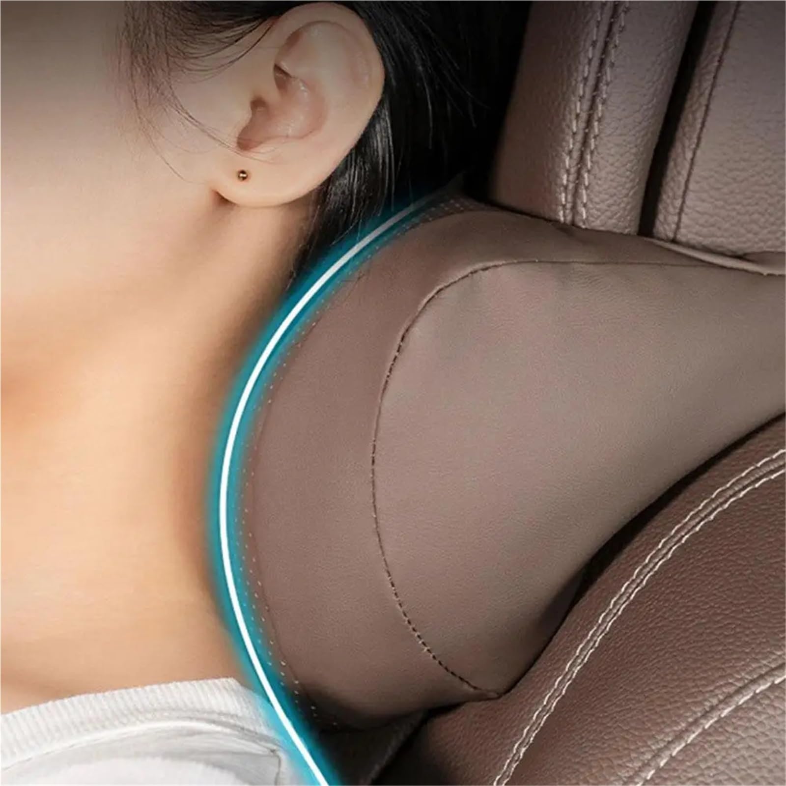 Cale-têtes pour sièges Auto Compatible avec Mercedes-Benz et BMW, appuie-tête Universel pour intérieur de Voiture Tête de Voiture(A)