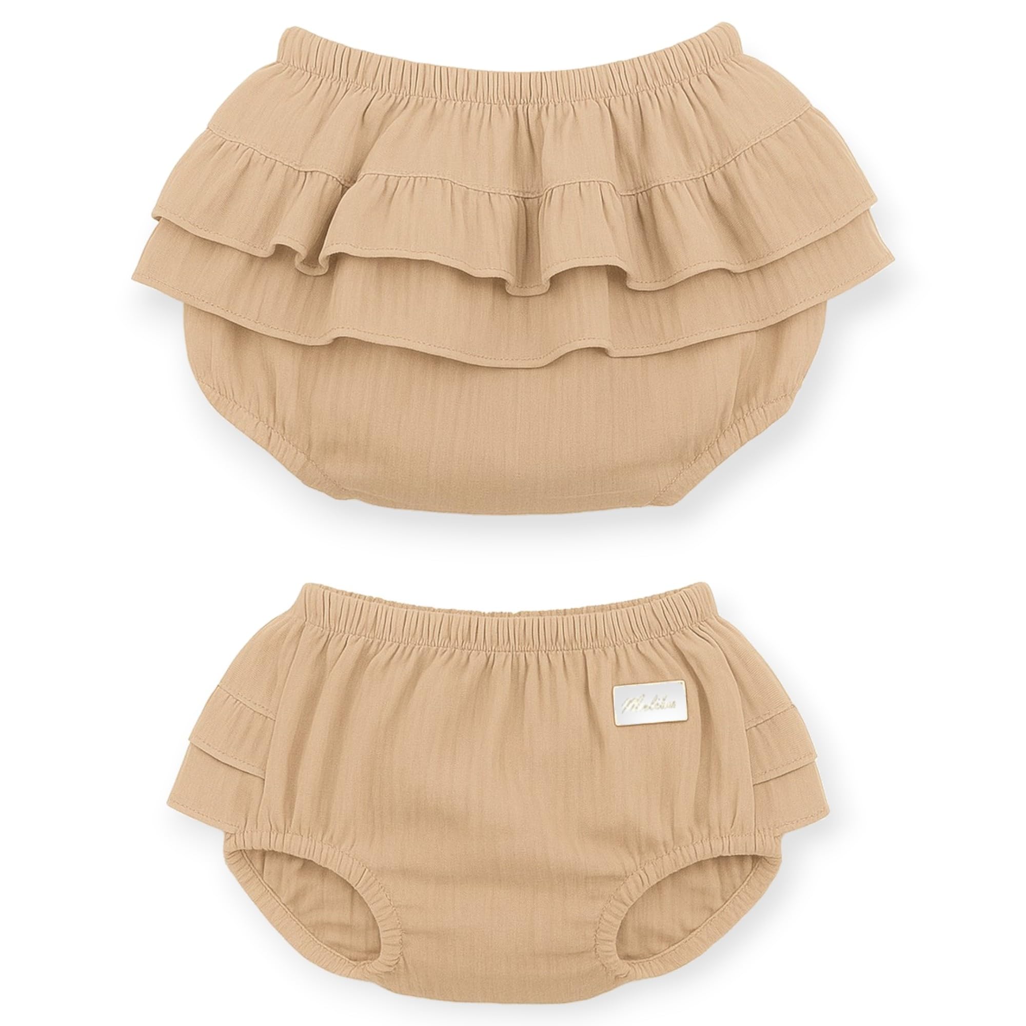 Mutandine per neonati, per Estate Pantaloncini Bloomer in Cotone Neonato e Ragazza, Confortevoli Tinta Unita Copripannolino con Volant Principessa