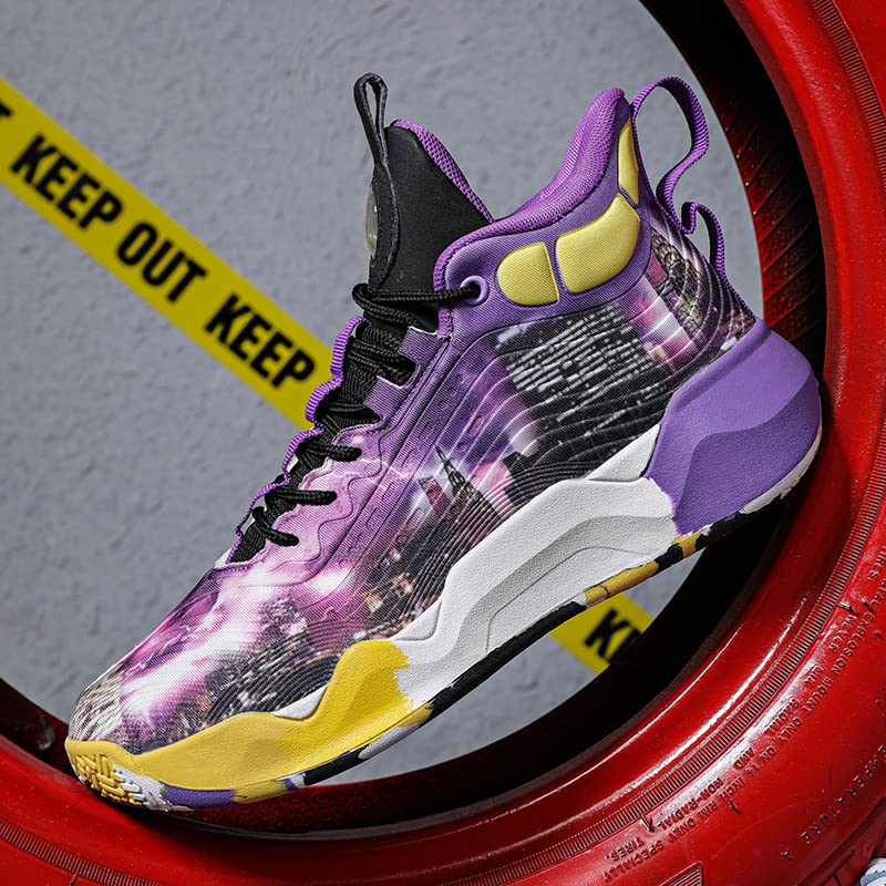 Image of Women Men Basketball Shoes Fashion Running Sneakers Colorful Painting Sport Shoe