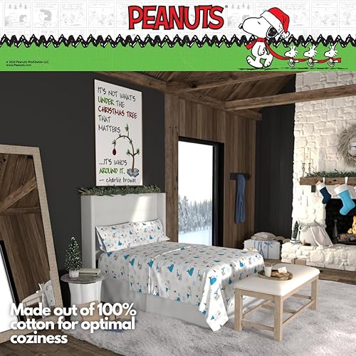 Miniatura 9 de Franco Rudolph Holiday & Christmas Bedding - Juego de sábanas de franela 100% algodón súper suave, tamaño individual, (producto oficial)