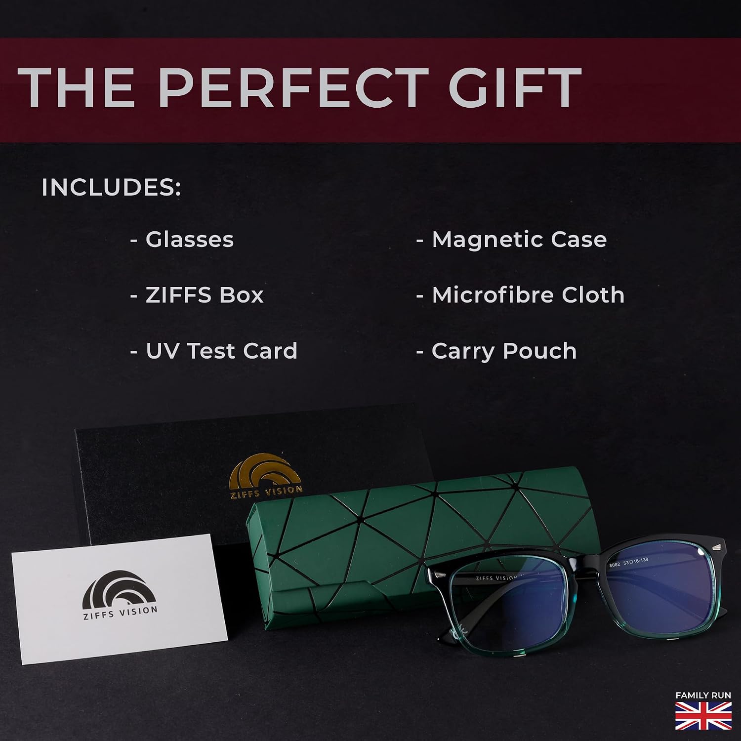 Ziffs Vision® Blue Light Blocking Glasses - Gaming Glasses - Premium Magnetic case & Accessories - Blue Light Glasses Women & Men - British Brand - Image 2