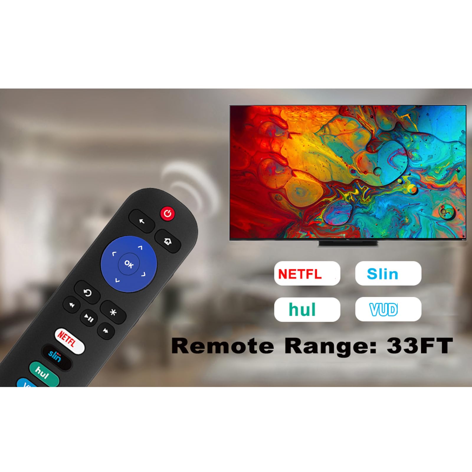 Pack of 2 Universal Replace Remote Applicable for TCL Roku TV — Amazon image 7