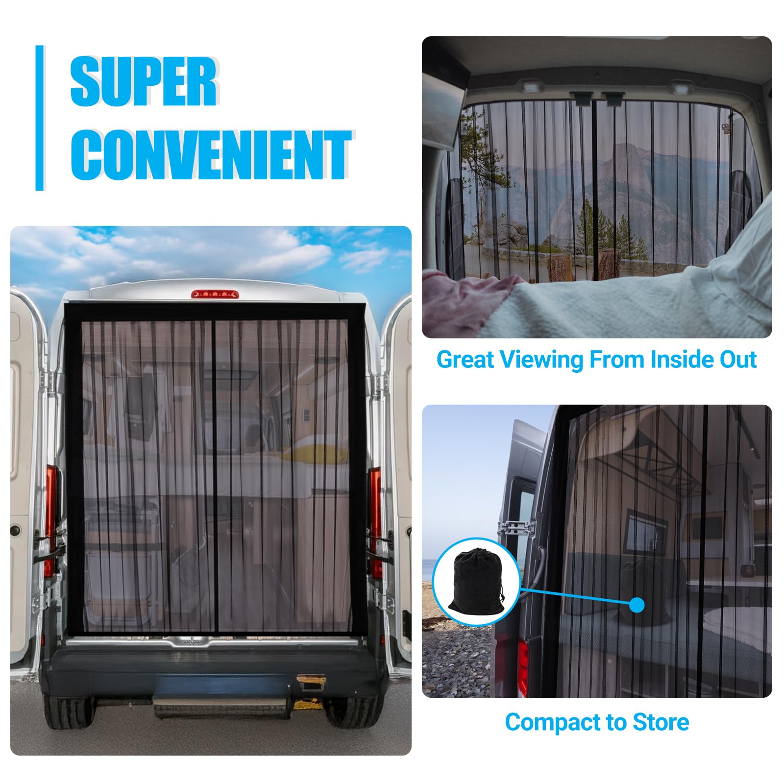 Zanzariera Magnetica Per Camper ZATOOTO - Per Mercedes Vito, Volkswagen Transporter/California - Foto 7