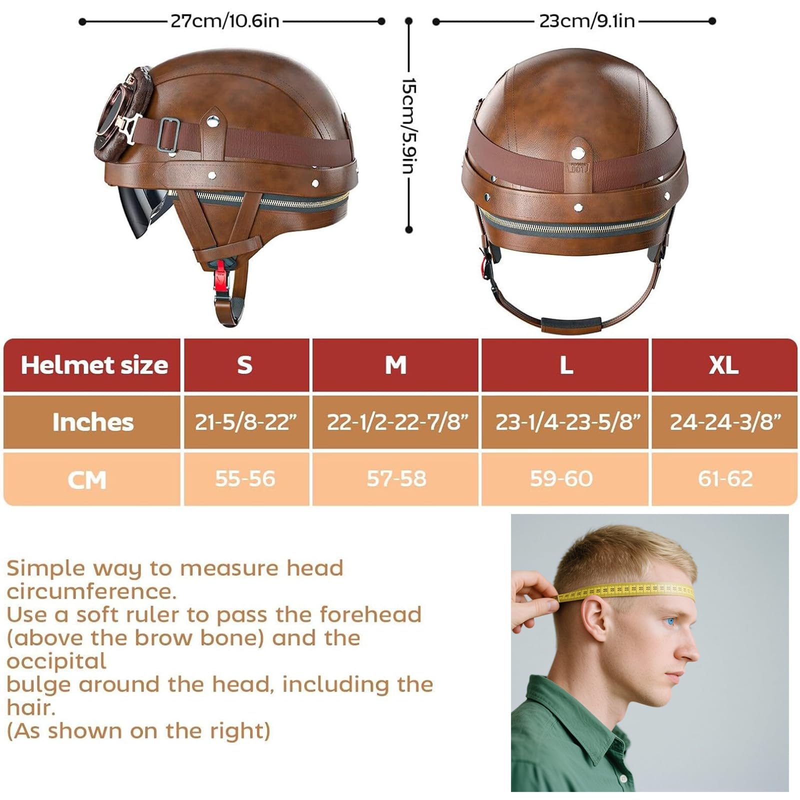 brown 5 8 motorcycle helmet V58 Cruiser Red Skull / Matte comfortable padding Review: Hedon Hedonist helmet |