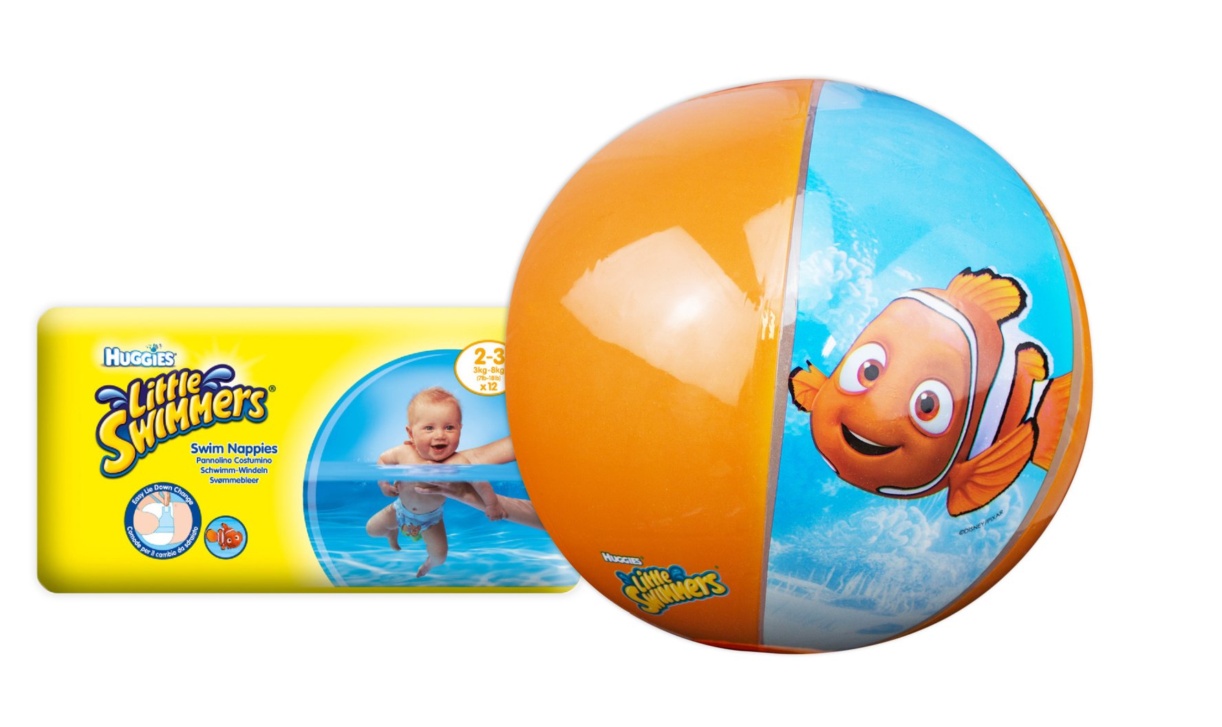 Huggies Little Swimmers Standard Taille 2/3 (3-8 kg) x 12 Culottes Lot de 2