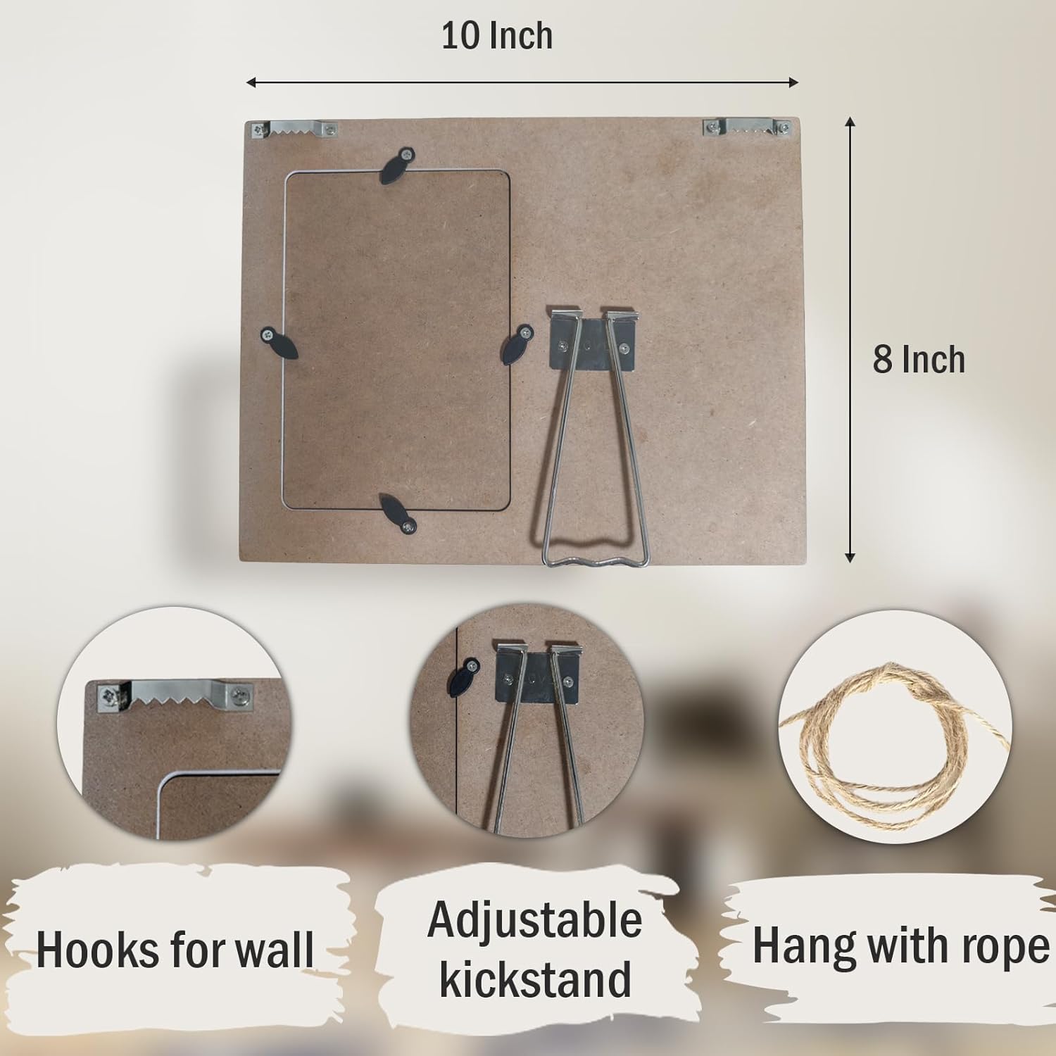 To My Dad Wooden Picture Frame Gift from Daughter, Wooden Photo Frame Dad Gifts for Father's Day Birthday, Thoughtful Dad Gift Ideas for Christmas, Tabletop Wall Display (4x6 Inch Photo) - Image 7