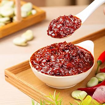 Doubanjiang 500g sticky chili bean sauce - Authentic Sichuan red chili bean paste for cooking and seasoning