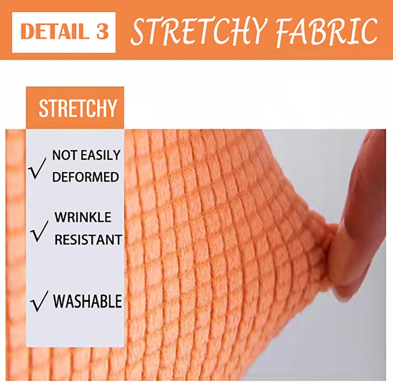 Stretch Chair Covers Set of 1/2/4/6 Bar Stool Chair Cover Bar Curved Swivel Chair Cover Jacquard Dinning Chair Slipcover Removable Chair Protector Cover for Dining Room,Cream 6pcs