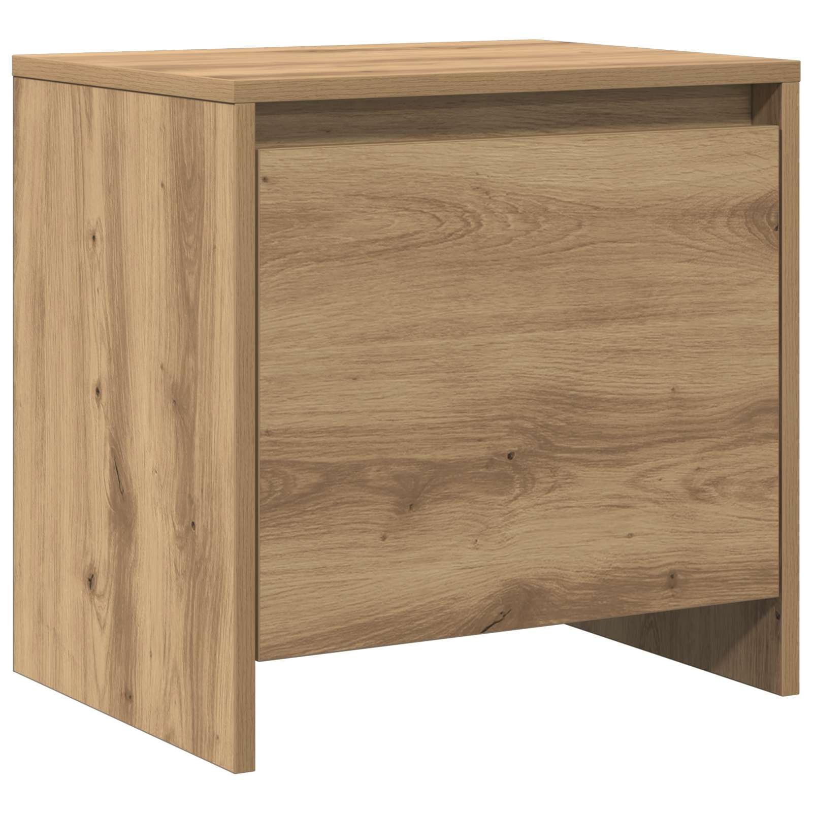 Nachttisch Artisan-Eiche 45x34x44,5 cm Holzwerkstoff | Rustikales Design aus langlebigem Holzwerkstoff, max. 60 kg Belastung, pflegeleicht mit feuchtem Tuch