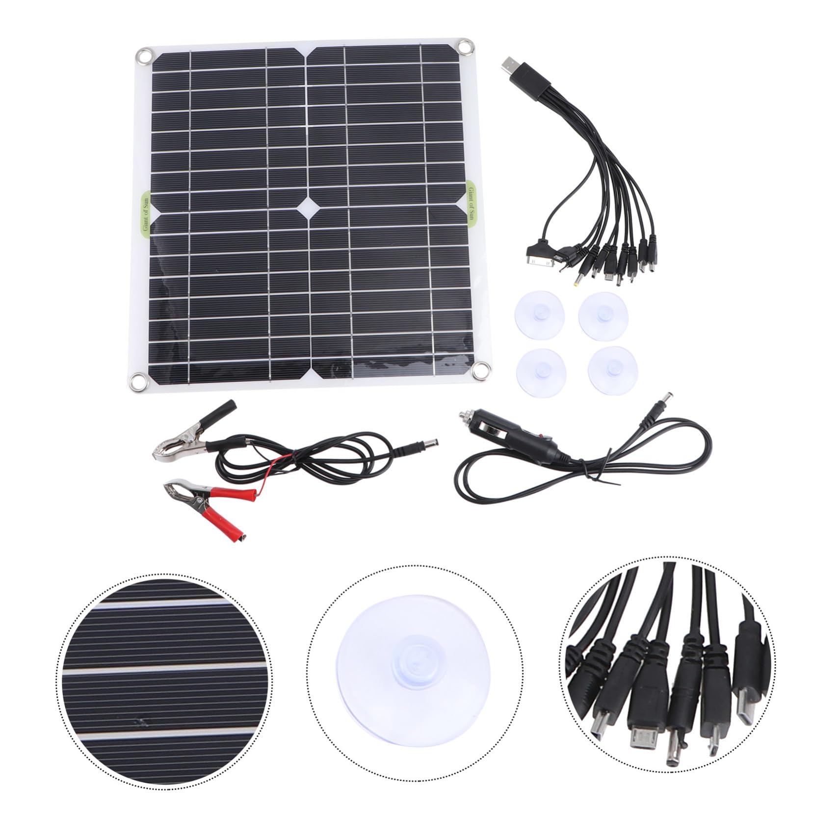 Pannello Solare 200w Monocristallino Nero per Esterno | 98% Resa, Adatto a Campeggio e Viaggio, Kit di Ricarica per Uso All'aperto