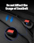 Remplissage de l'écart de siège de voiture, 2 Pack Seat No-Drop Side Gap Seam Filler Organisateur Universal Fit Complétez l'écart entre les sièges & Console, parfait pour la voiture, SUV, Camion noir