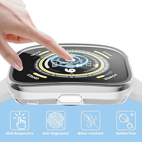 Miniatura 5 de Funda protectora de pantalla para Amazfit Bip 5, policarbonato duro con película integrada, accesorios de parachoques para Amazfit Bip 5, mujeres y