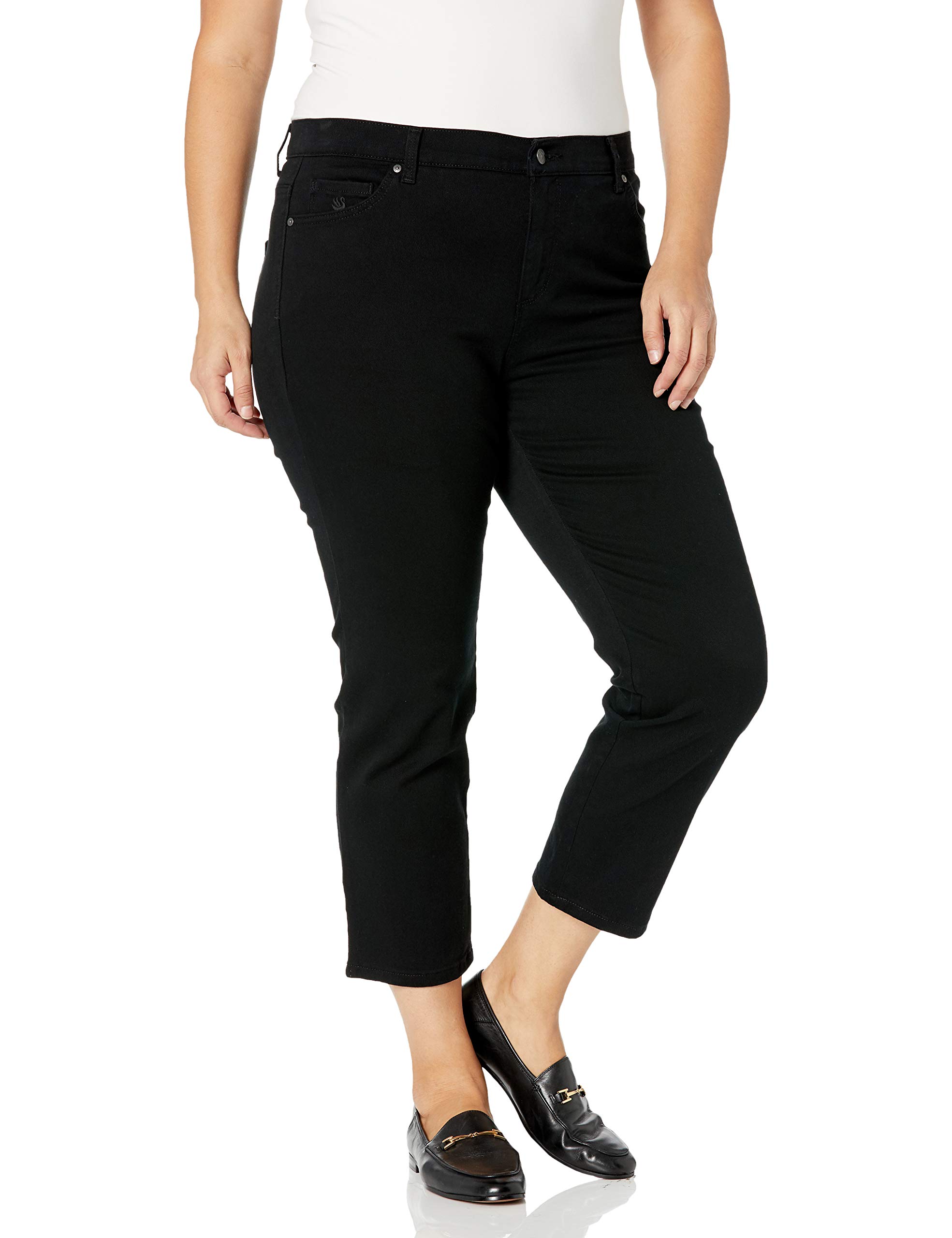 Gloria Vanderbilt Womens Amanda Classic High Rise Tapered Jean Plus Size