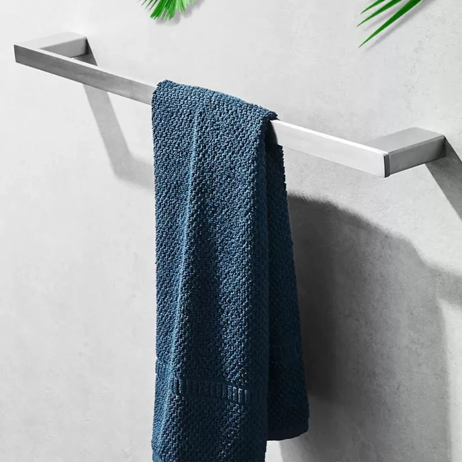 Toalleros, riel de Pared para Colgar Toallas, Barra Individual Perforada, Soporte de Acero Inoxidable, para Cocina, baño y Aseo (tamaño: 40 cm).
