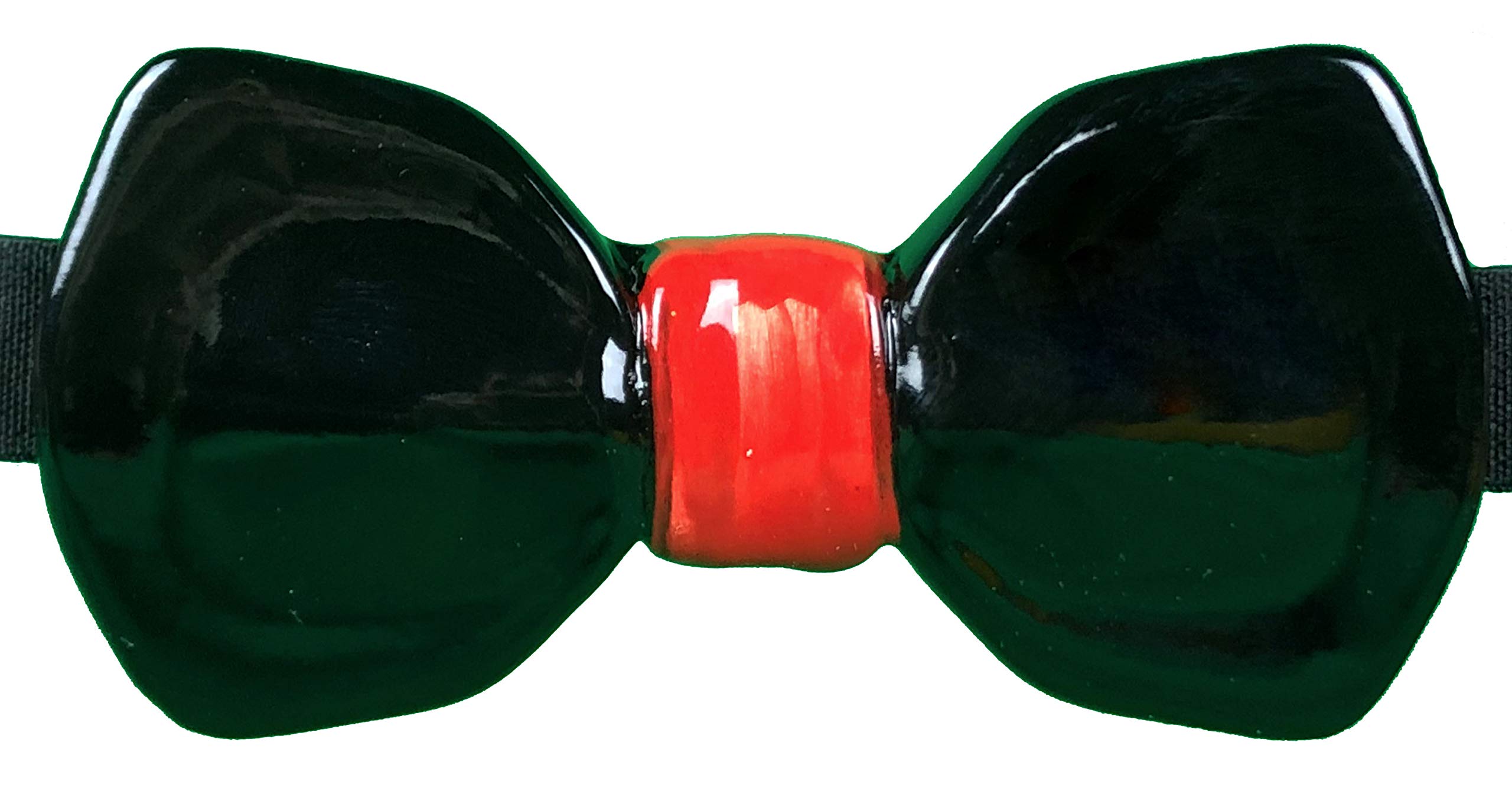 Papillon in ceramica nero lucido made in italy