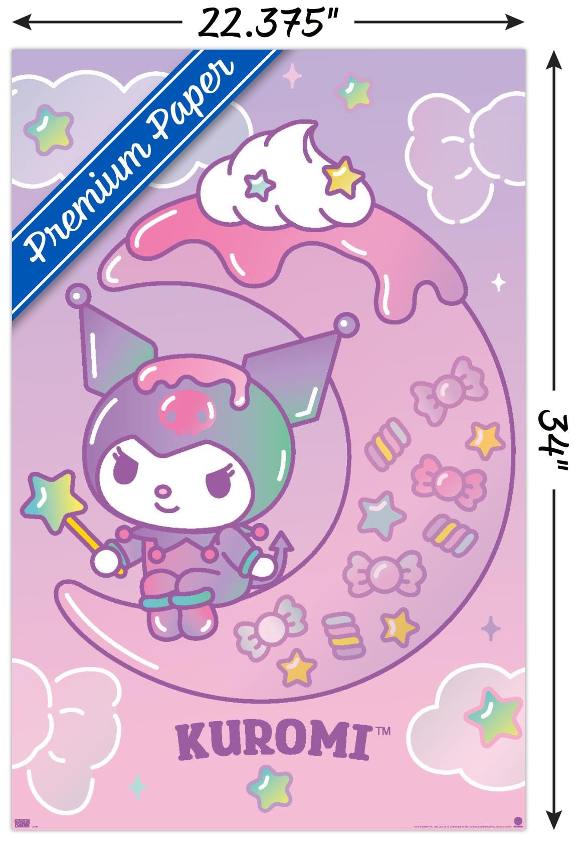 Hello Kitty and Friends: 24 Dreamland - Kuromi Wall Poster