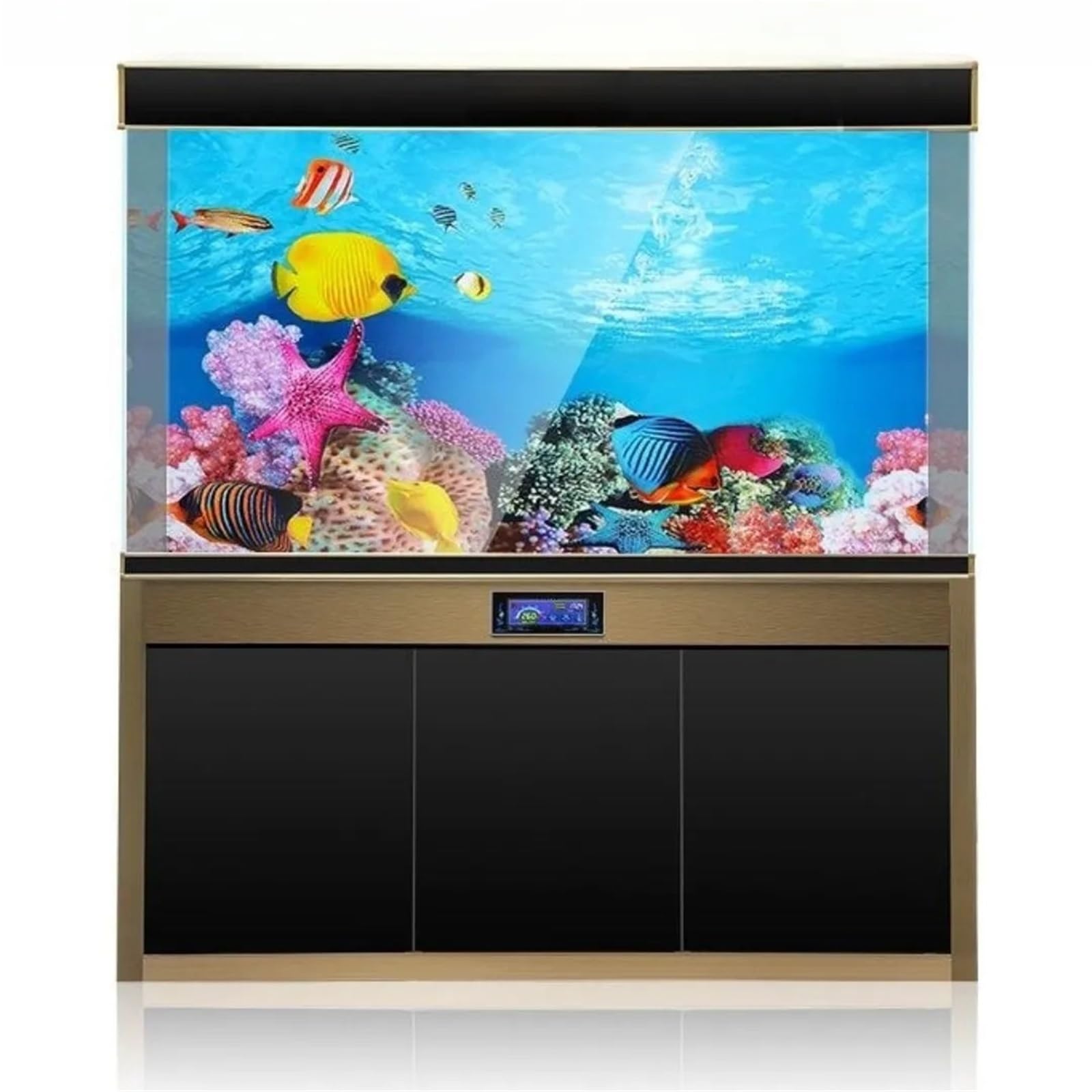 Immagine Di Sfondo Per Acquario Sfondo Acquario Adesivo 3D Poster Decorazione Acquario Piante oceaniche Paesaggio fronte-retro Accessori for ornamenti for acquari Per La Decorazione Di Acquari(Model A