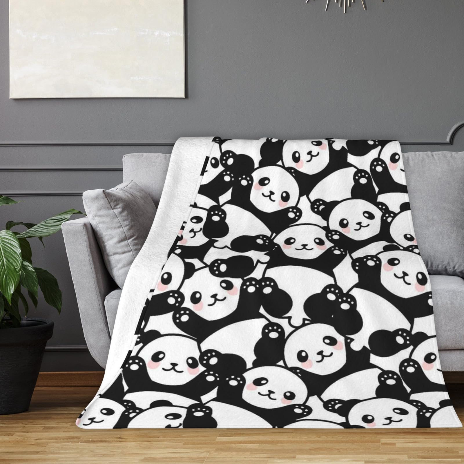 Panda Blanket, Super Cozy Soft Lightweight Throw Blankets - Image 2