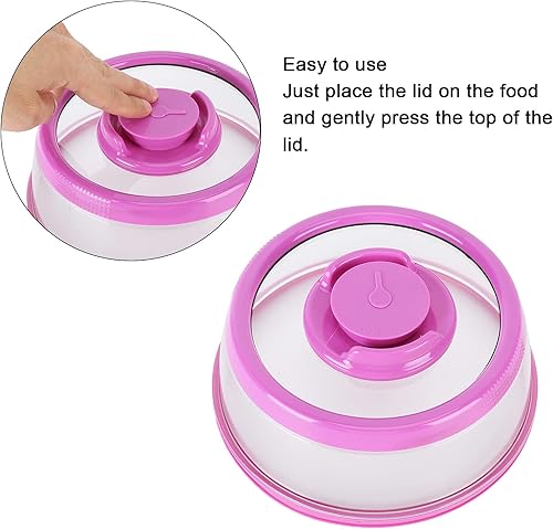Miniatura 3 de Cubierta de sellador de alimentos al vacío, tipo de prensa, sellador de alimentos hermético al vacío, recipiente de placa, tapa de plato, cúpula