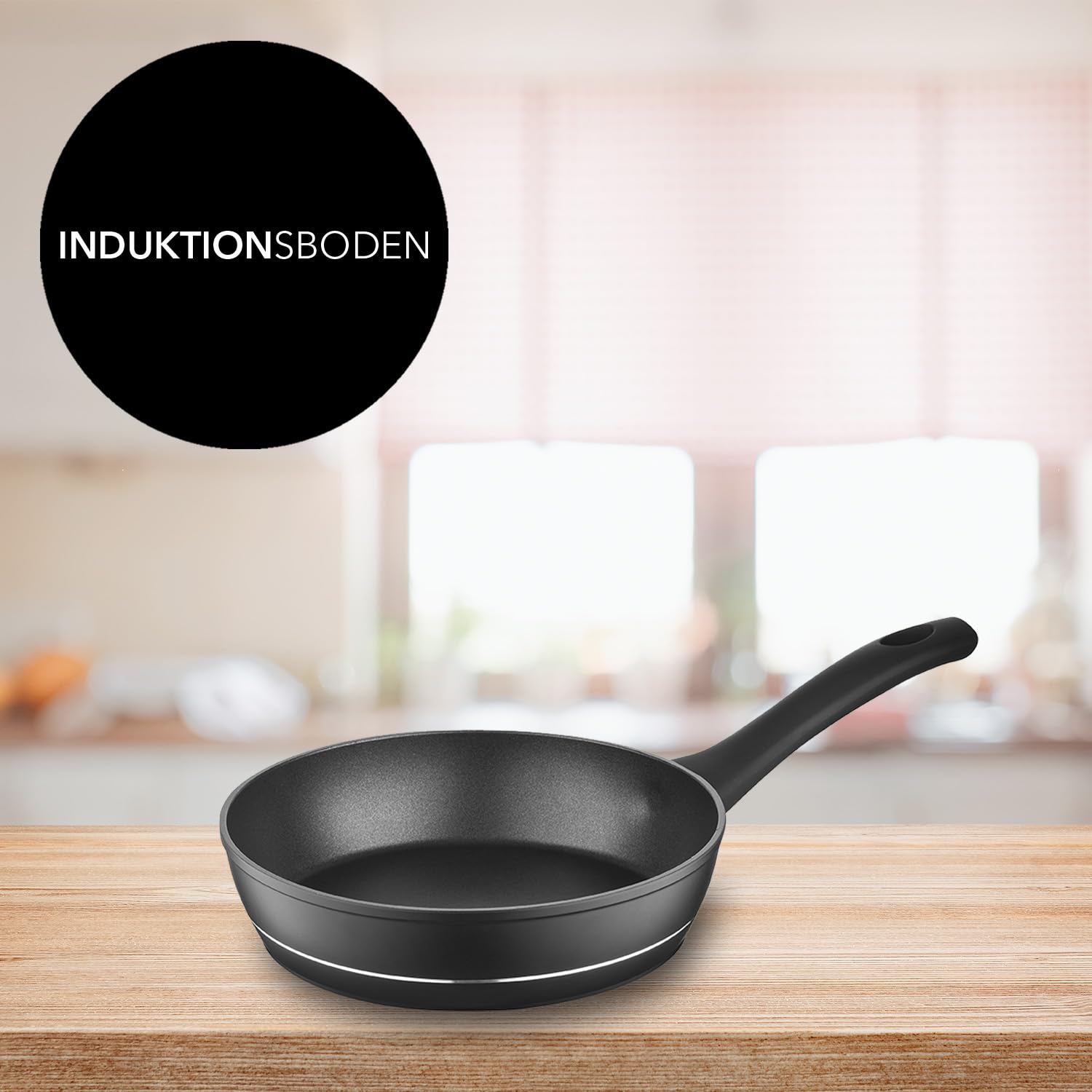 Florina Aluminium Bratpfanne 20 cm Durchmesser I Universalpfanne DELUX Antihaftbeschichtet I Anti-Kratz Pfanne mit Induktionsboden I Pfanne Geeignet für Induktionsherd – Bild 2