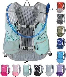 Lightweight Running Vest for Women and Men Hydration Backpack Pack with 1.5L Water Bladder Bag Running Gear Accessories for Hiking Trail Cycling Marathon