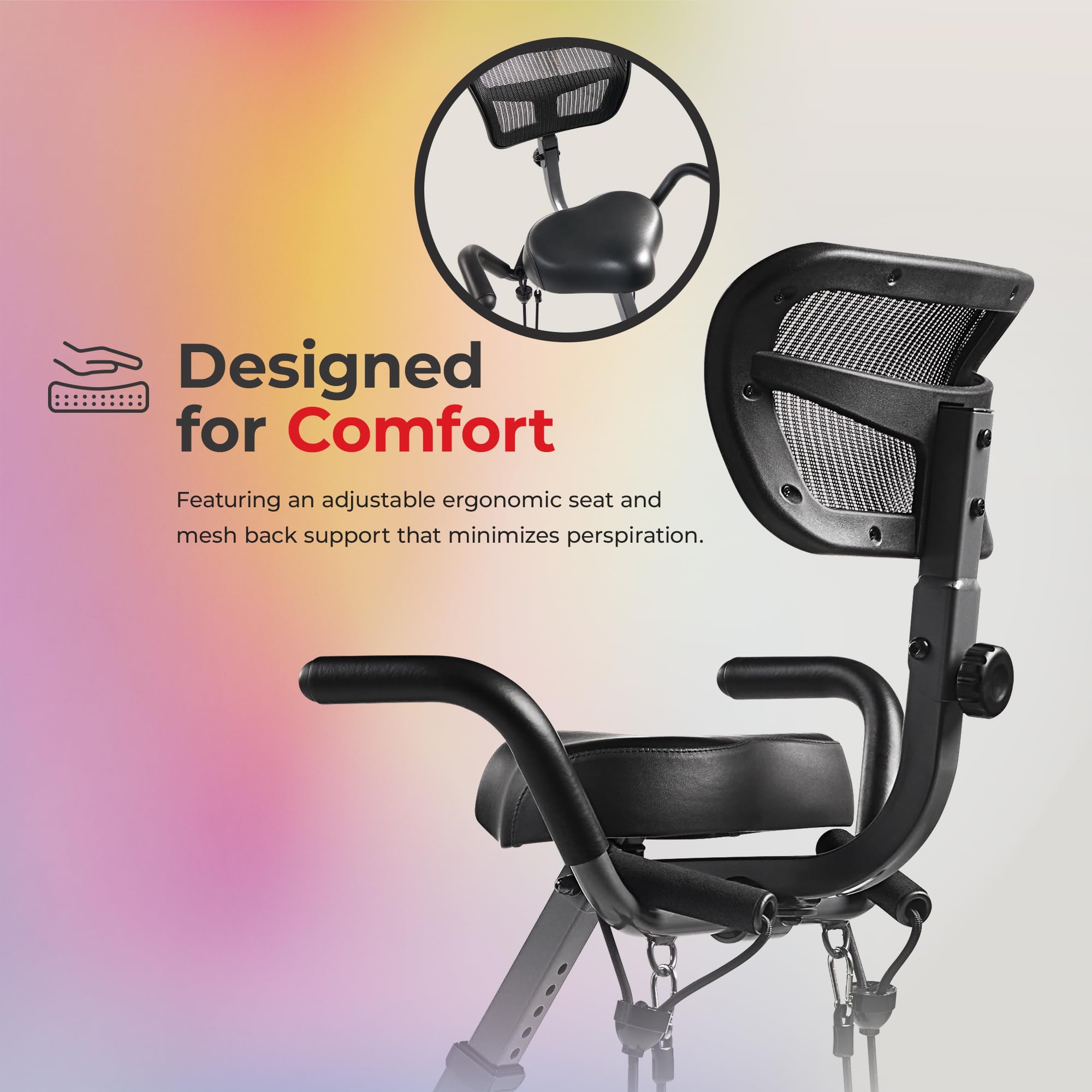 Sunny Health & Fitness Smart Folding X-Bike, Portable Compact Exercise Bike for Indoor Cycling Workout, Home Cardio Training Machine, Free SunnyFit App Bluetooth Connect - 2
