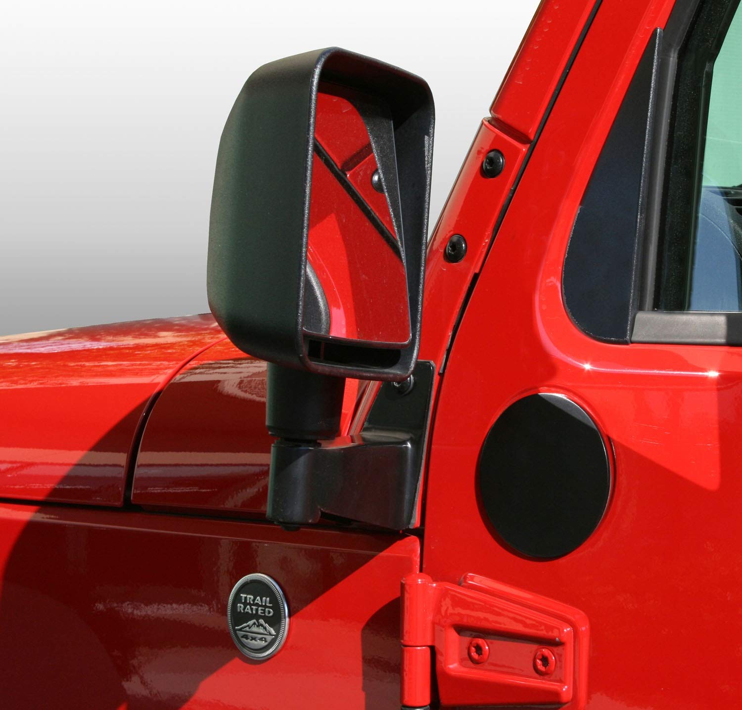 Gloss Shiny Black Full Mirror Cover All Black 1pair For 07-18
