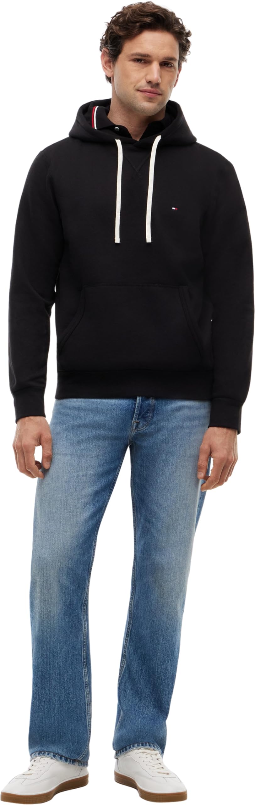 Tommy Hilfiger Sweat à Capuche Homme Essential Fleece Regular Fit