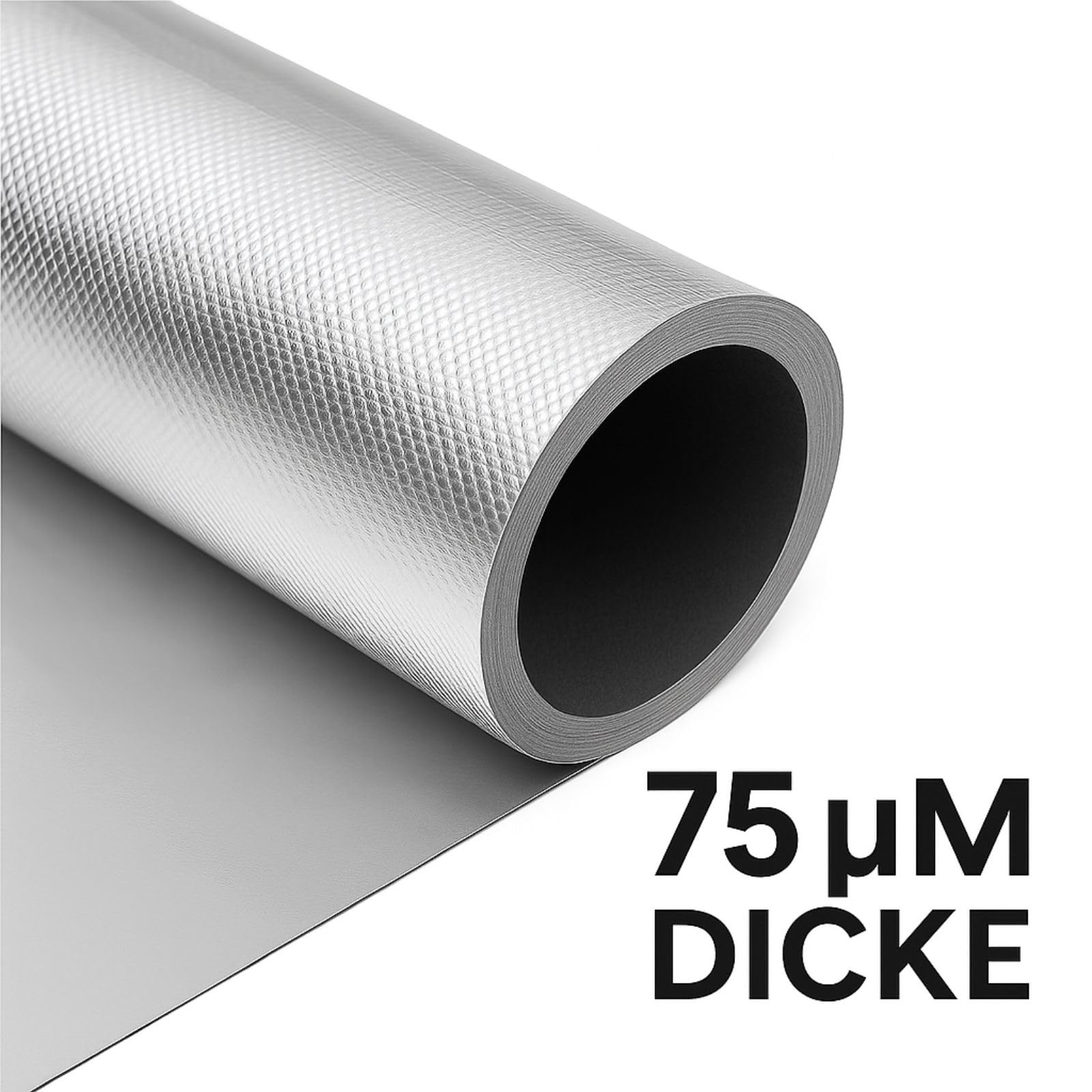 Weedness Reflektionsfolie Grow-Diamond 10 Meter 75 My Weiß Schwarz Anti detect