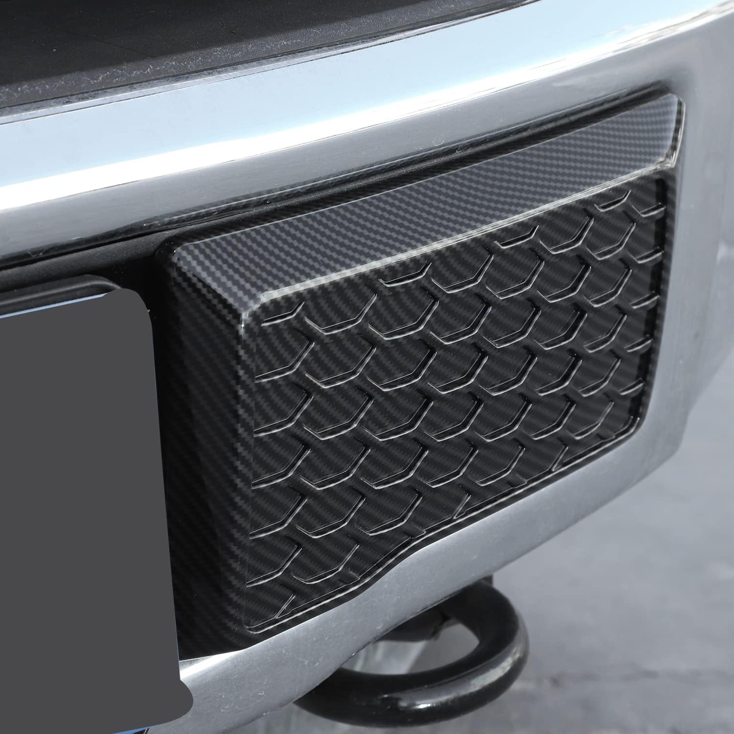 CheroCar for Ford F150 Front Bumper Guards Pads Inserts Caps Cover Replacement for Ford F150 2015-2021 (Chrome)