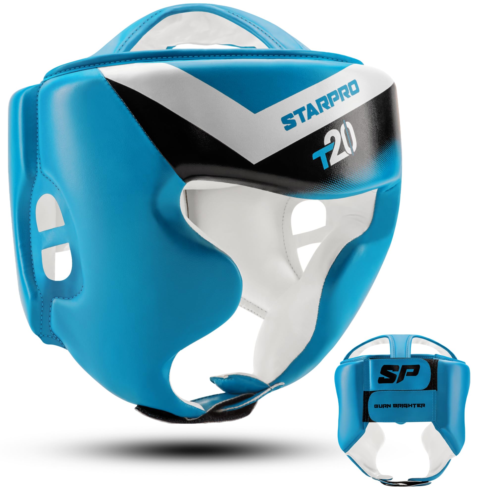 Starpro Kopfschutz Boxen Boxhelm mit Gesichtsschutz - Für Boxen Sport, Kickboxen, MMA, Krav MAGA und Muay Thai | Verschiedene Größen