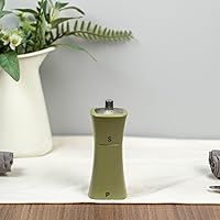 Vista 3 de Grunwerg SP-9174RD 2 en 1 salero y molinillo de pimienta, plástico, verde oliva