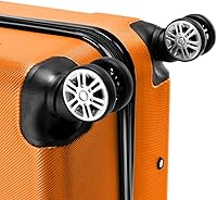 Vista 15 de Juego de equipaje de 3 piezas – Maletas con ruedas giratorias multidireccionales – Bolsa de viaje Maleta ABS con bloqueo TSA – Maletas de carcasa