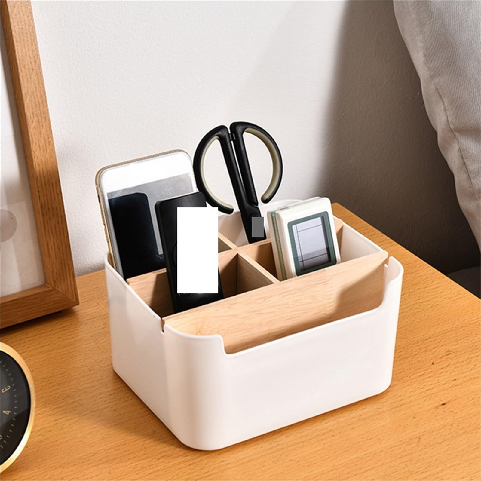 Organizador de Control Remoto de Escritorio, Soporte de Control Remoto, Organizador de Mesa for papelería, cosméticos, Almacenamiento de Suministros for el hogar