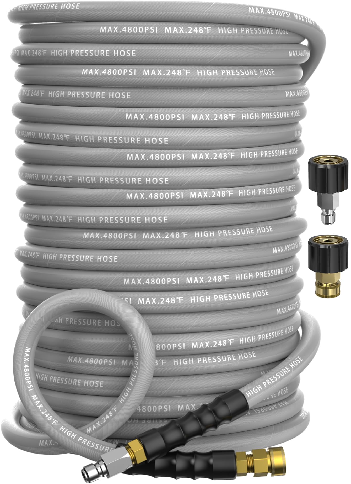 Photo 1 of NAVOHEVEN 3/8" 4800PSI Pressure Washer Hose - 200ft