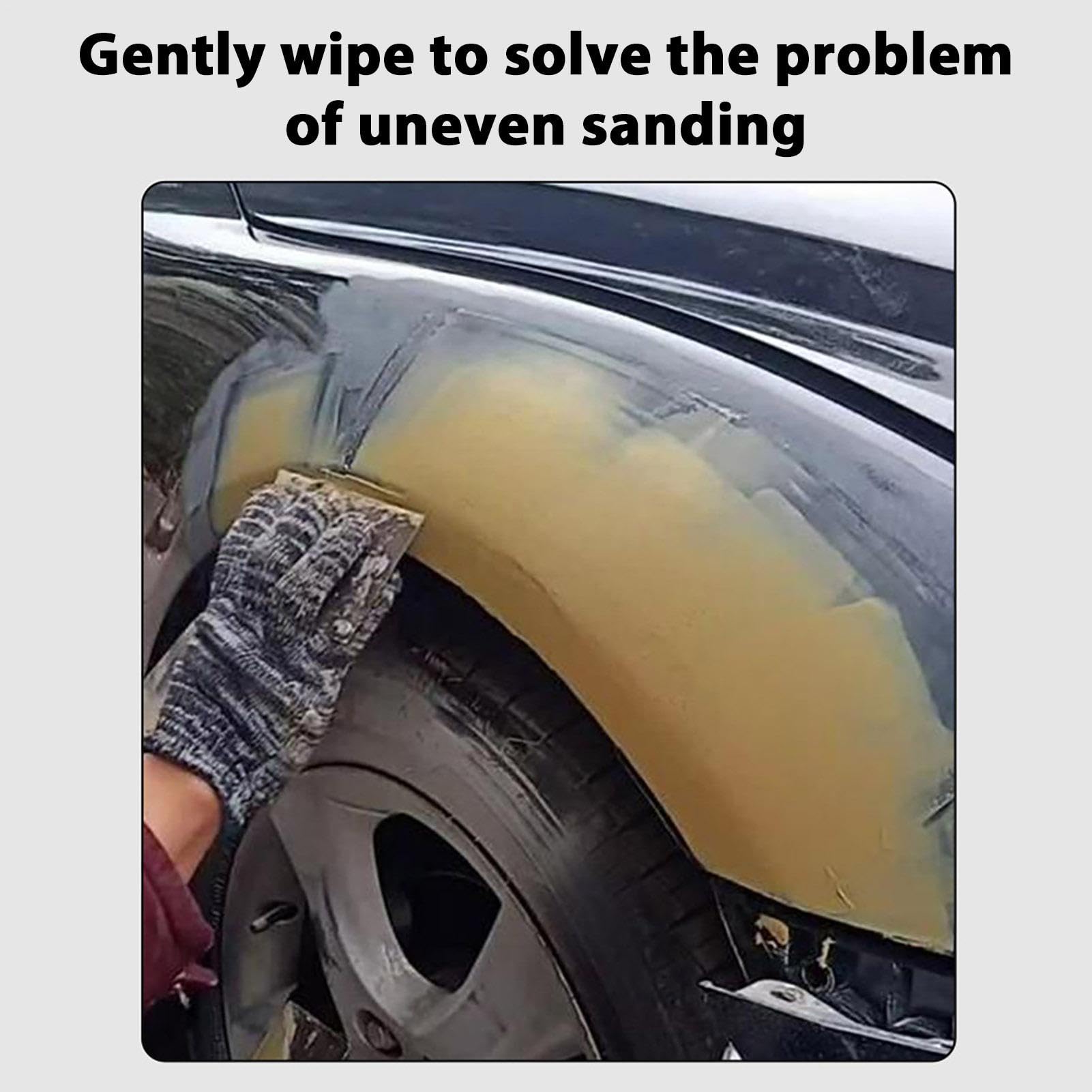 Auto Body Guide Coat Powder, Black Guide Coat Powder, Polvo de lijado prueba de fugas, herramienta portátil fácil de usar, polvo de pintura en seco multiusos para pulir madera