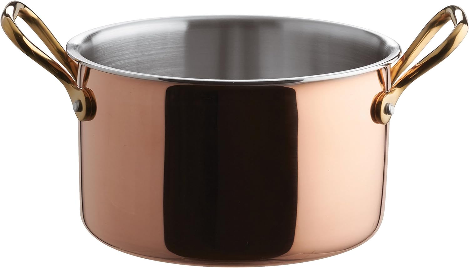 Paderno World Cuisine Mini Tri-Ply Saucepot, 6 3/8in, Copper