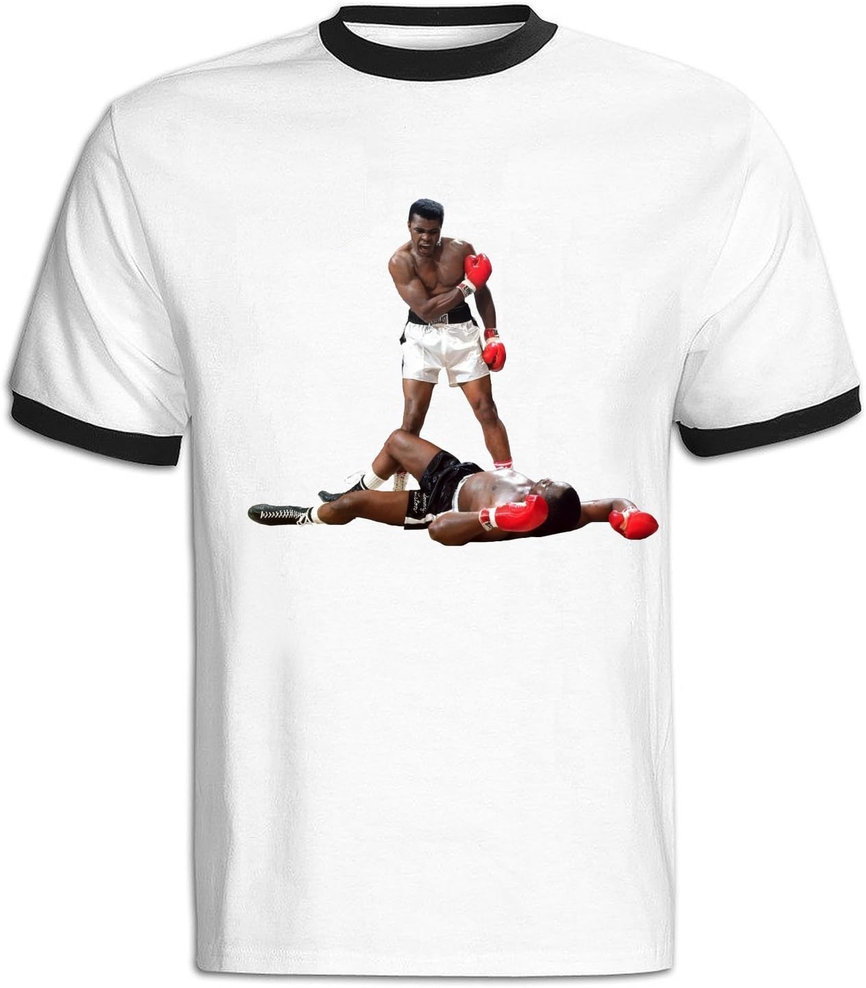Mohammed Ali Legendary Boxer Custom Men T Shirt Cotton white&black L