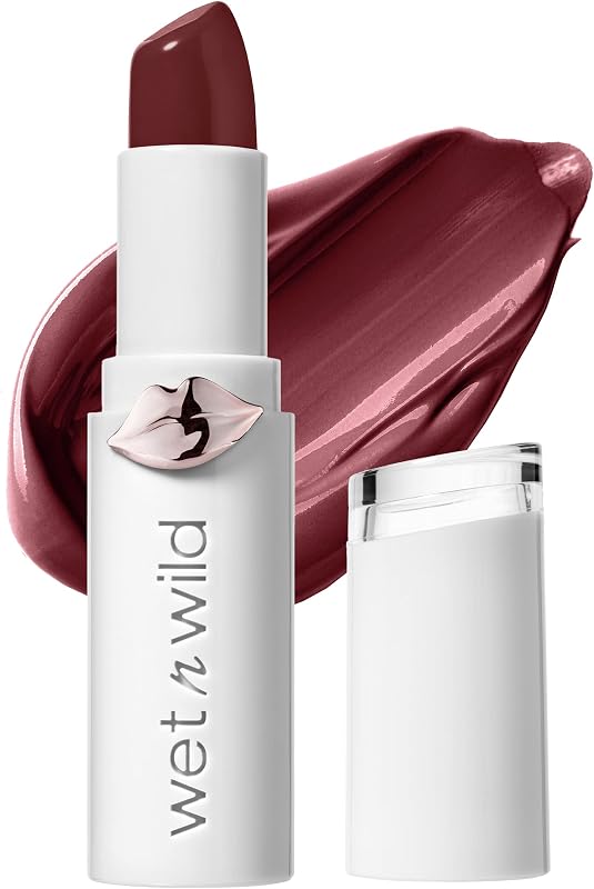 Mega Last High-Shine Lipstick Lip Color, Infused with Seed Oils For a Nourishing High-Shine, Buildable & Blendable Creamy Color, Cruelty-Free & Vegan - Raining Rubies