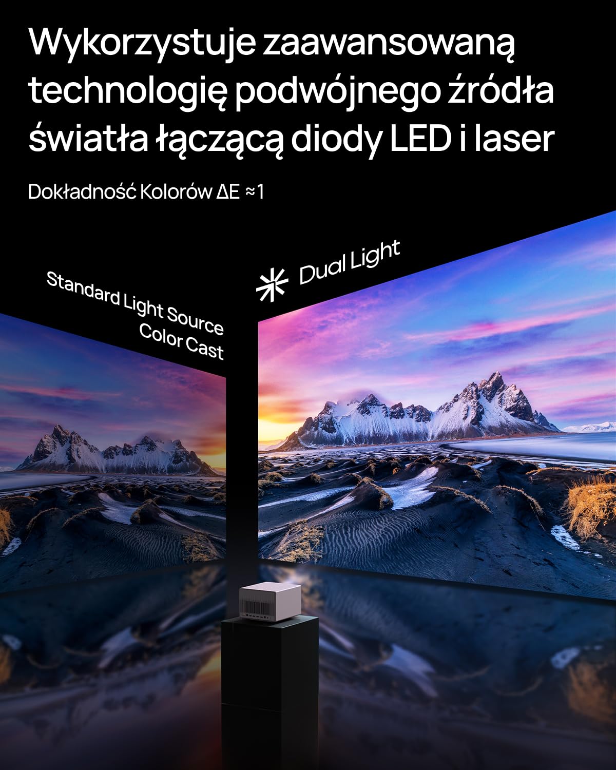 XGIMI Horizon Ultra Projektor 4K Dolby Vision, Dual Light, 2300 lumenów ISO, Android TV 11, Harman Kardon, Zoom optyczny | Dolby Vision, HDR10+, Harman Kardon, Zoom optyczny, ISA 3.0. Kino domowe do salonu, sypialni, biura