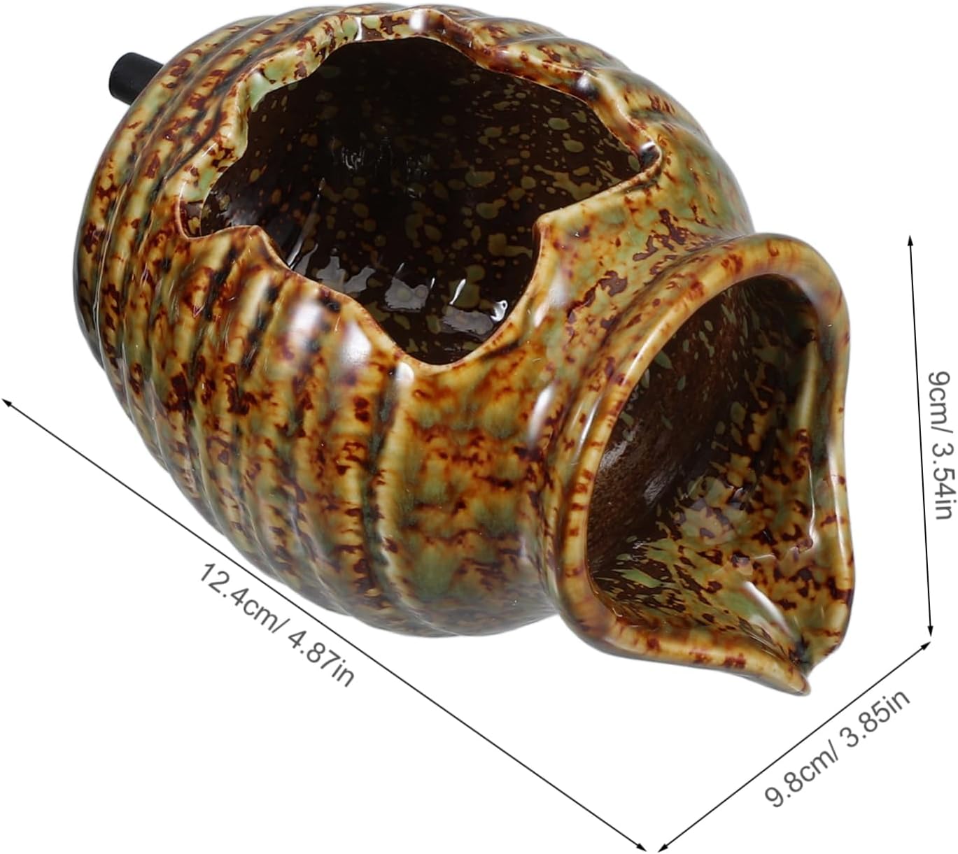 OUNONA 2pcs Ceramic Water Fountain Jar Mini Circulating Waterfall Decor for Fish Tank and Garden Artistic Design Indoor and Outdoor Water Feature