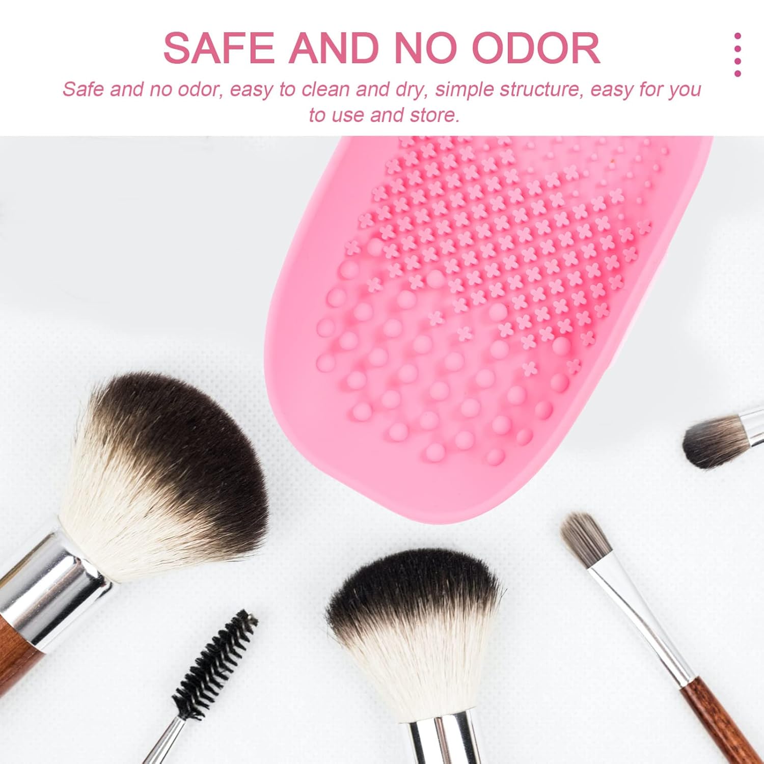 SOLUSTRE Brush Rinsing Mats Makeup Brush Cleaning Pad Makeup Tool Cleaning Pad Practical Cleaner Easy to Use