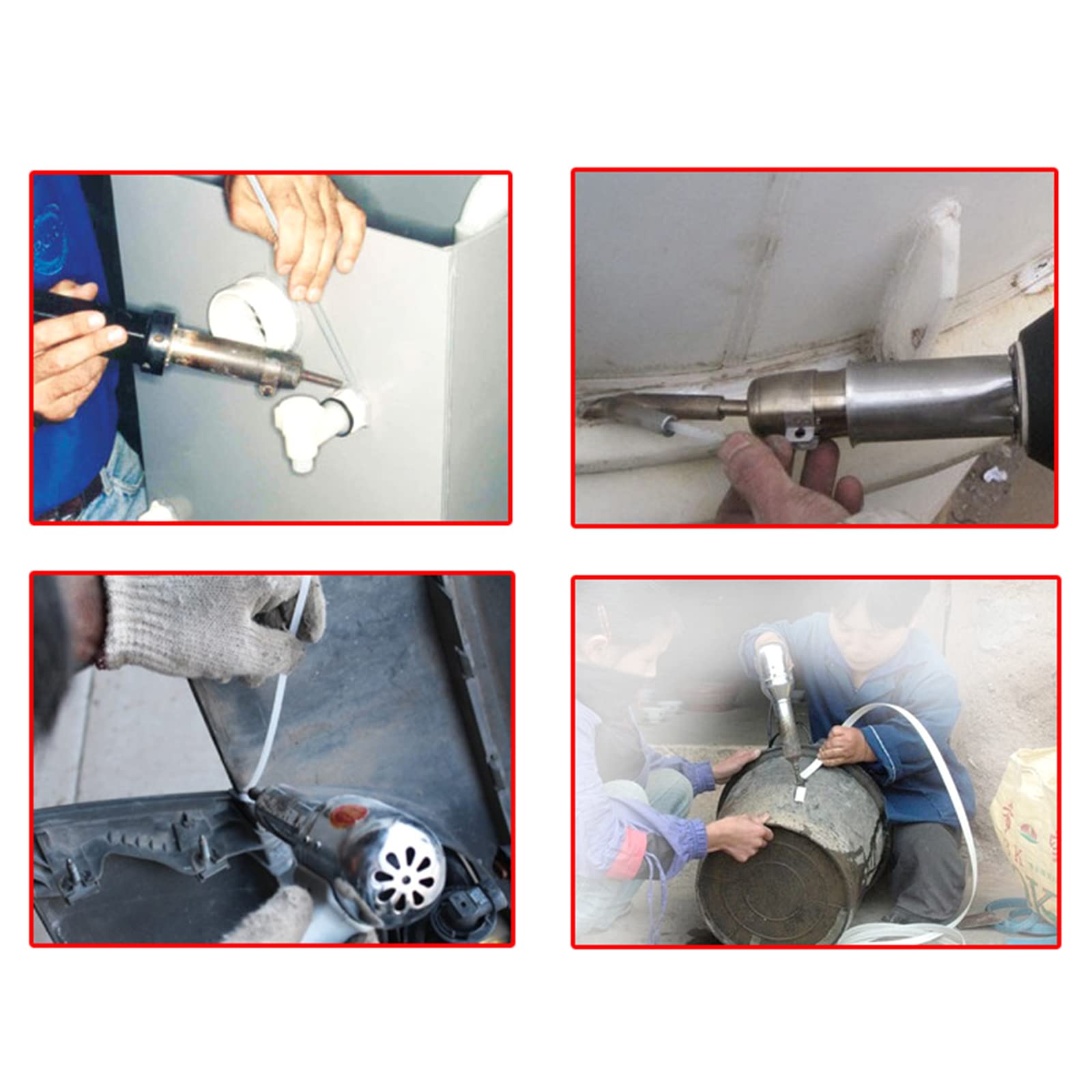 NUOYAQI 700W Plastic Welding Torch Machine Adjustable Heat Air s Kit Welder Stainless Steel Welding Nozzle Torch