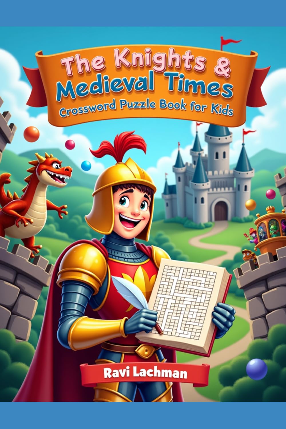 The Knights & Medieval times crossword puzzle book for kids