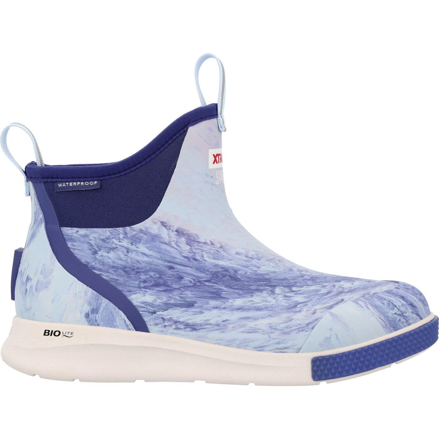 XTRATUF 6” Women’s Ankle Deck Boot Sport - 30% Lighter, 100% Waterproof Rubber Fishing Footwear - Non-Marking, SRC-Rated Slip-Resistant Outsole - Moisture-Wicking Liner