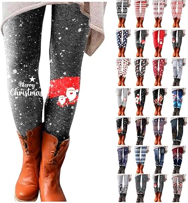 Amazon.com: Leggings de Navidad para mujer, de cintura alta, con control de  abdomen, con estampado de Papá Noel, para gimnasio, al aire libre : Ropa,  Zapatos y Joyería
