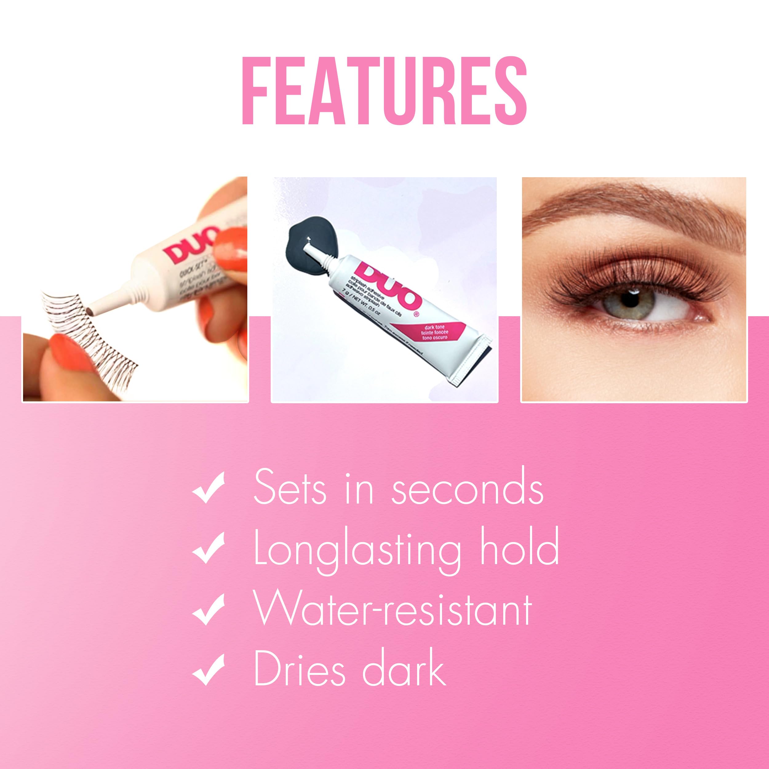 Duo Quick-Set Striplash adesivo, scuro, 14 g (confezione da 1)