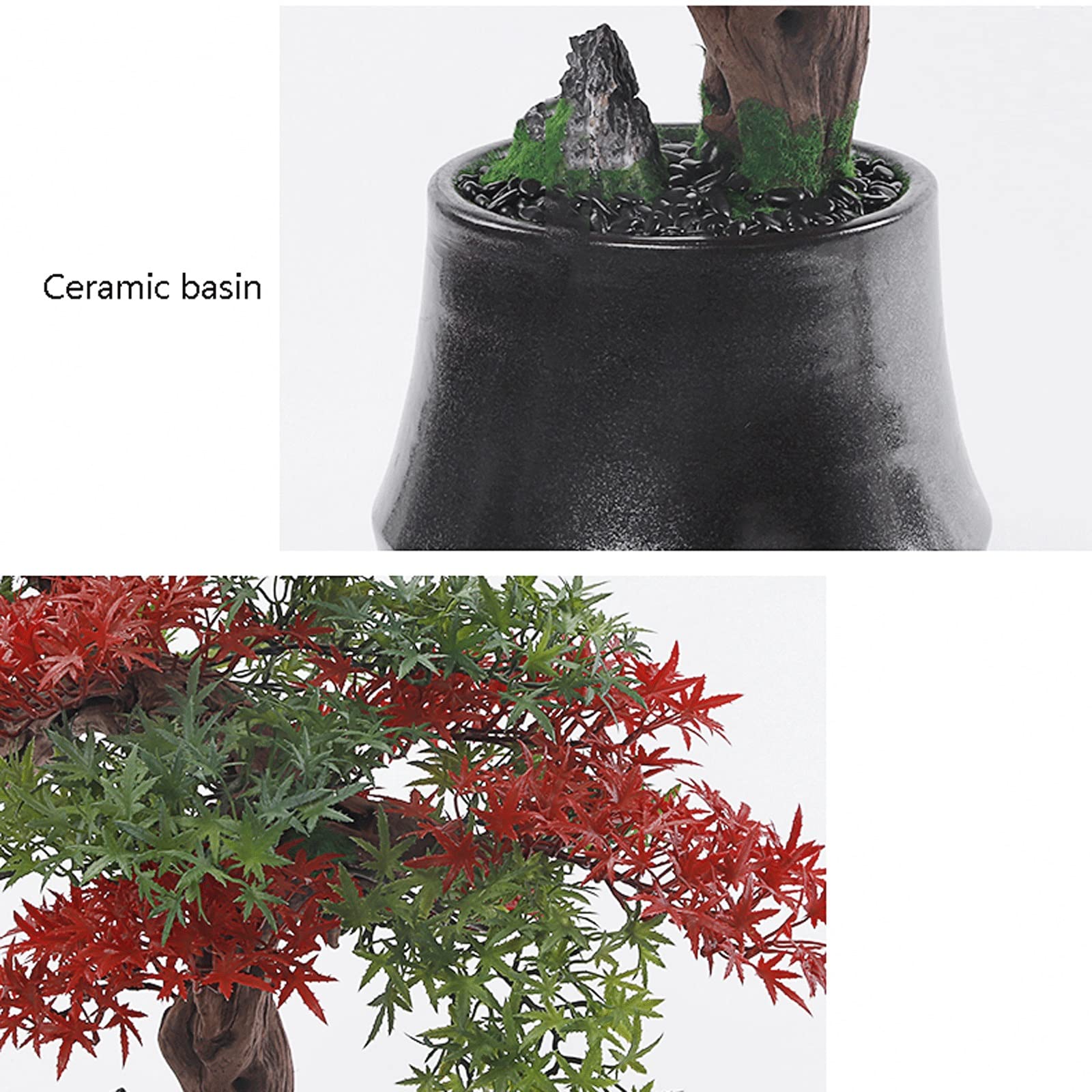 Plantes Artificielles Simulation de plante en pot artificielle Fleur Art Bonsaï Plante Vert Indoor Vert Bonsaï Séjour Pastoral Fake Plante Potechniale Artificielle Artificielle Green Grass Bureau Accu