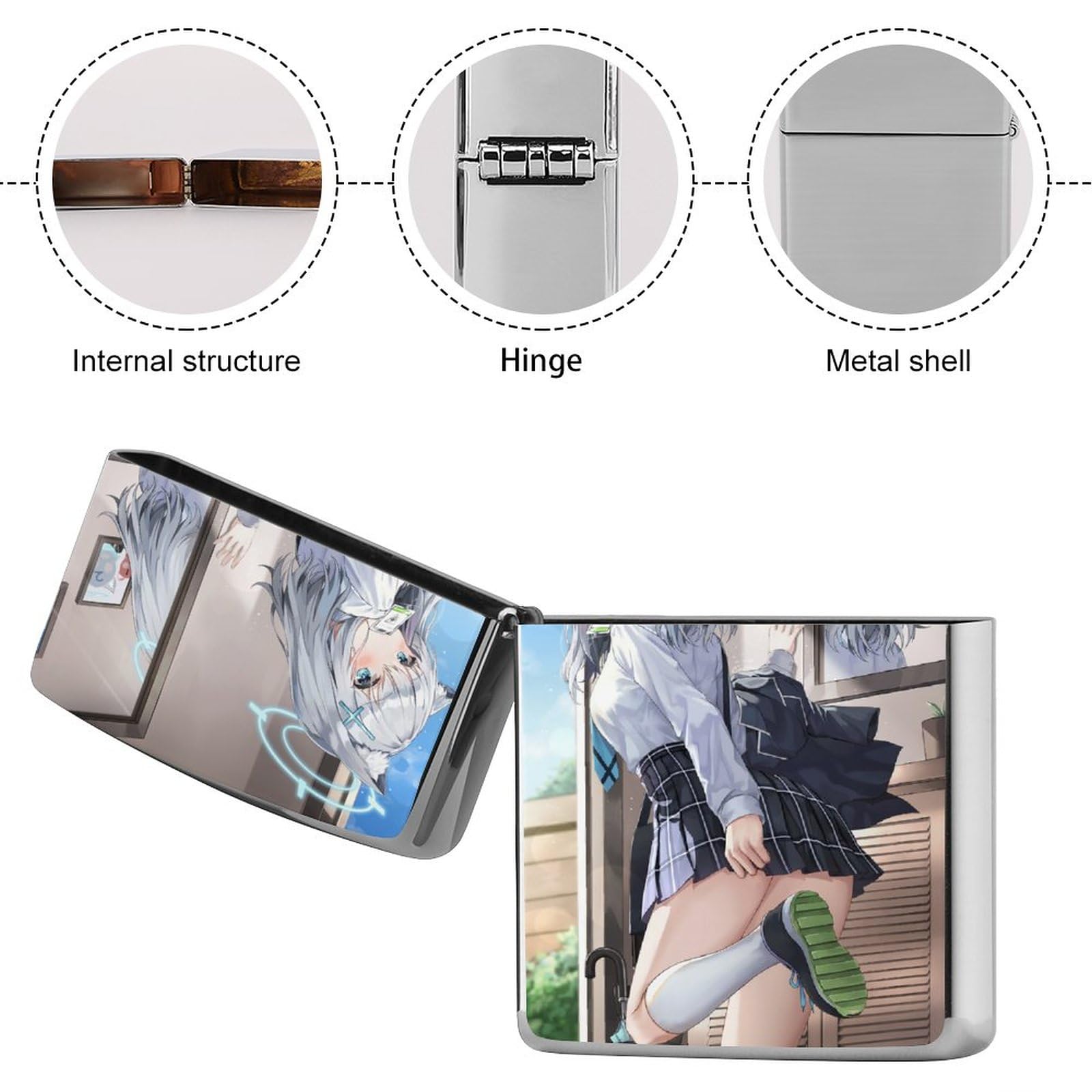 いろはや Amazon.co.jp: ライターケース シロコ ブルアカ ジッポライター